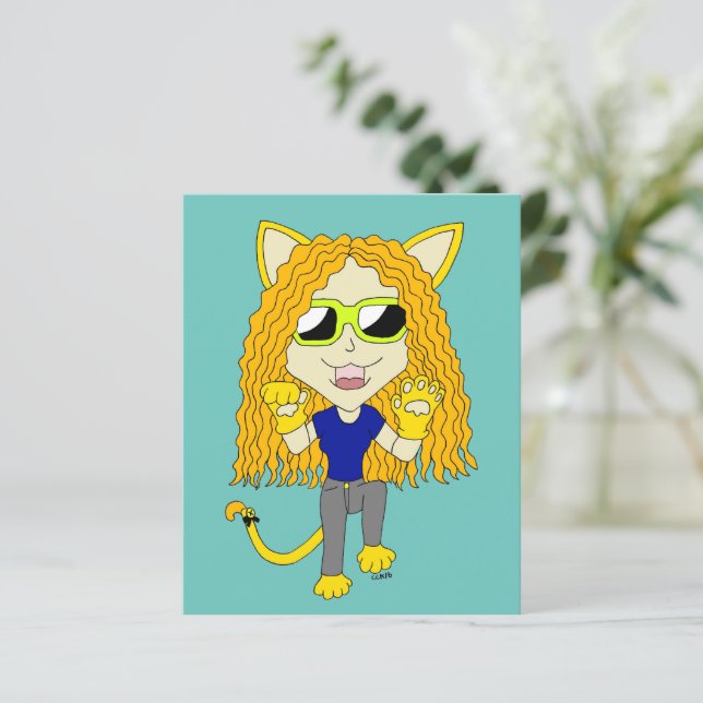 Chibi Catgirl with paws (Standing Front)