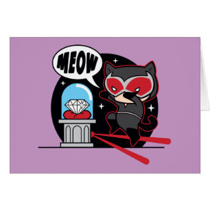 Chibi Catwoman à voler un diamant
