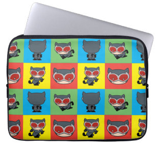 Chibi Catwoman Character Poses Laptop Sleeve