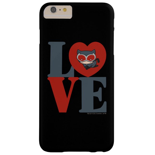 Chibi Catwoman LOVE Case-Mate iPhone Case (Back)