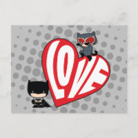 Chibi Catwoman Pounce on Batman