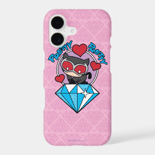 Chibi Catwoman Sitting Atop Large Diamond