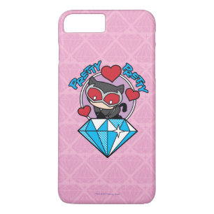 Chibi Catwoman Sitting Atop Large Diamond Case-Mate iPhone Case