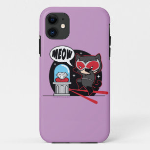 Chibi Catwoman Stealing A Diamond iPhone 11 Case