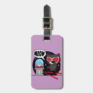 Chibi Catwoman Stealing A Diamond Luggage Tag