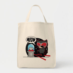 Chibi Catwoman Stealing A Diamond Tote Bag