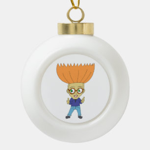 chibi    ceramic ball christmas ornament