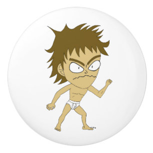 chibi ceramic knob