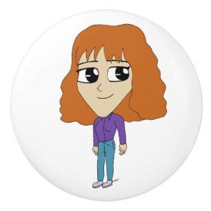 chibi ceramic knob
