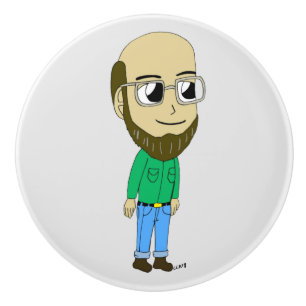chibi ceramic knob