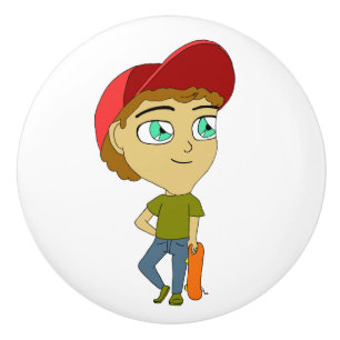 chibi ceramic knob