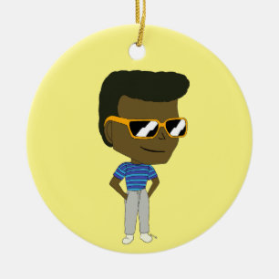 chibi    ceramic ornament