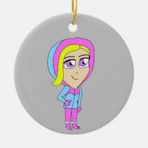 chibi     ceramic ornament