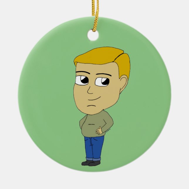 chibi     ceramic ornament (Front)