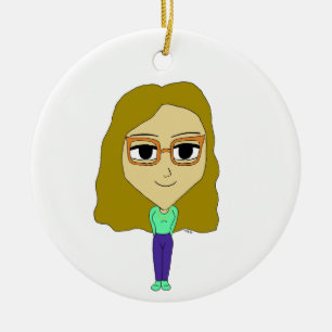 chibi     ceramic ornament