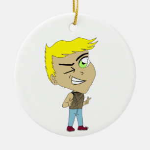 chibi ceramic ornament