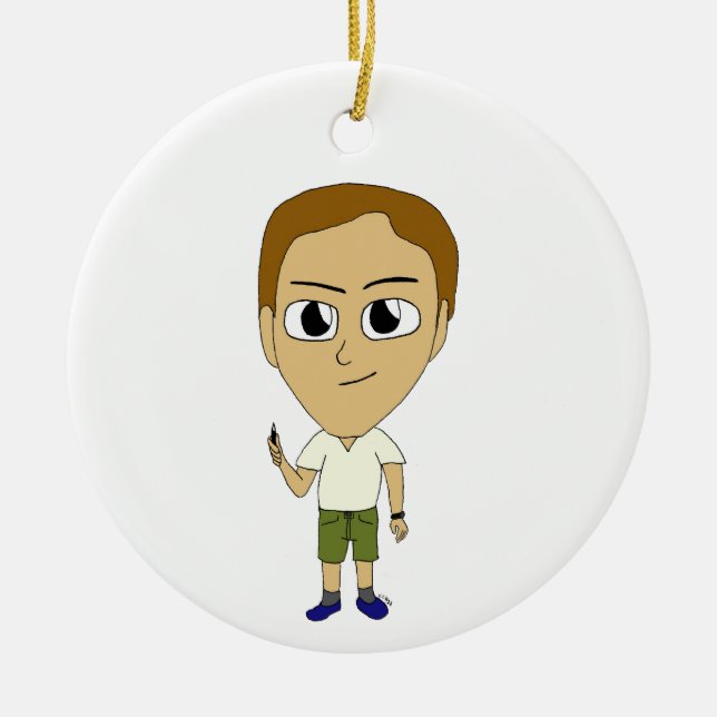 chibi   ceramic ornament (Front)