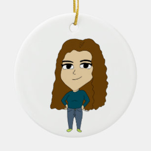 chibi ceramic ornament