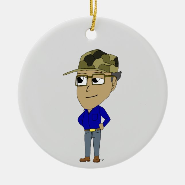 chibi  ceramic ornament (Front)