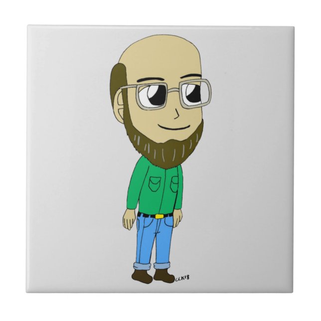 chibi  ceramic tile (Front)