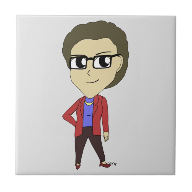 chibi ceramic tile (Front)