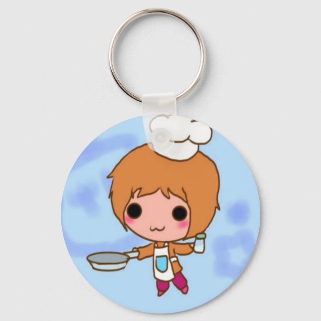 Chibi chef keychain (Front)
