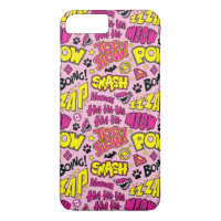 Chibi Comic Phrases and Logos Pattern