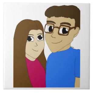 Chibi couple tile