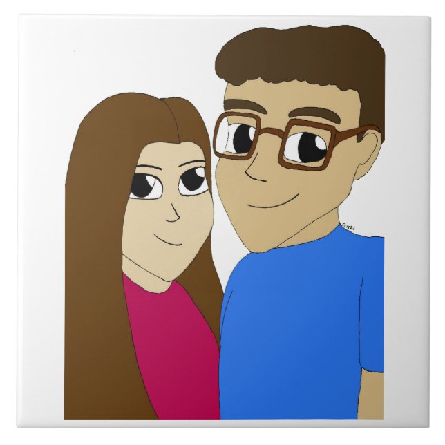 Chibi couple tile (Front)