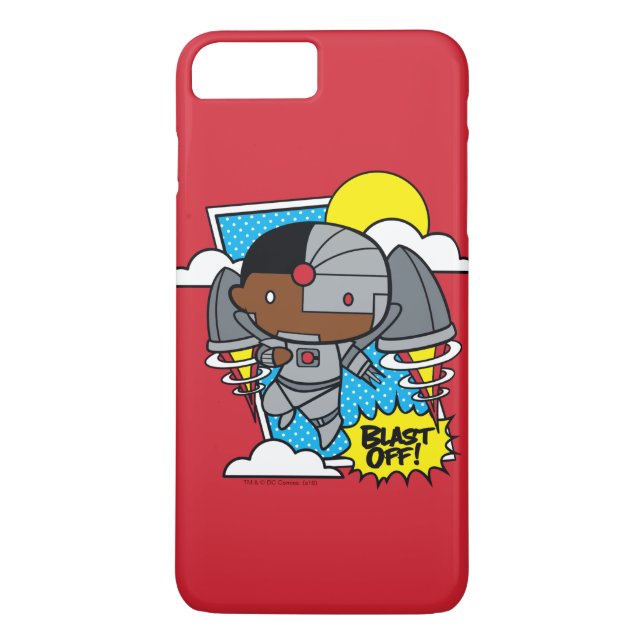 Chibi Cyborg Blast Off! Case-Mate iPhone Case (Back)