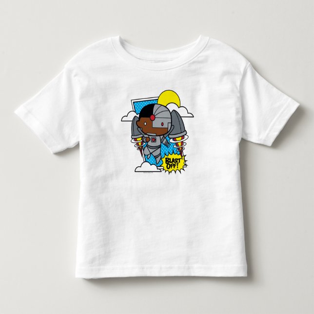 Chibi Cyborg Blast Off! Toddler T-shirt (Front)