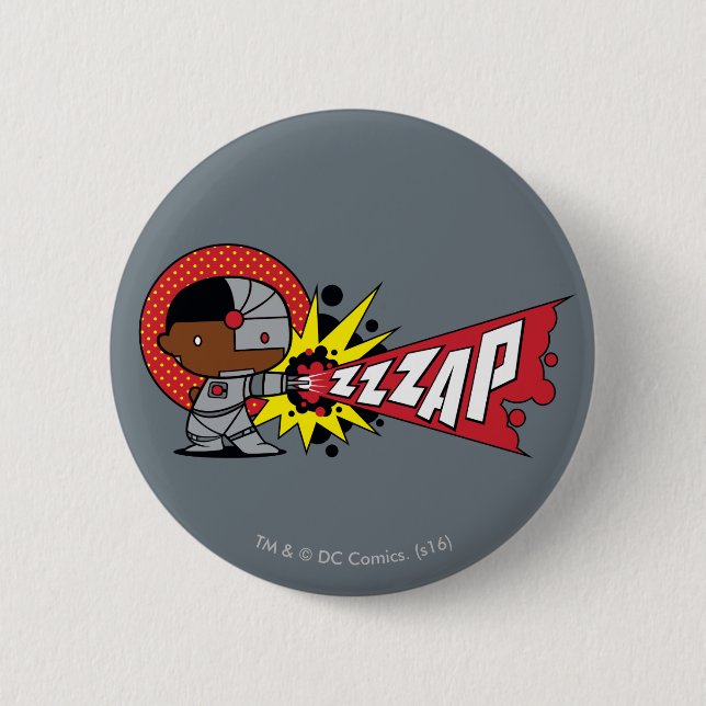 Chibi Cyborg's Cybernetic Cannon 2 Inch Round Button (Front)