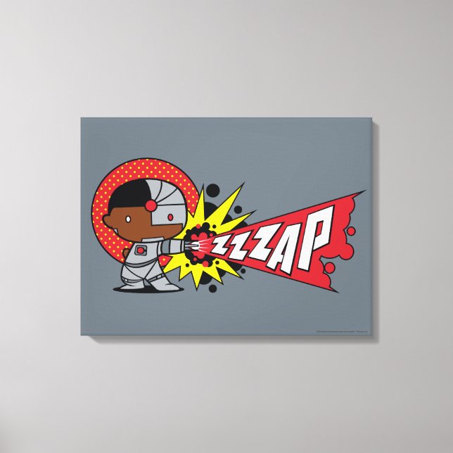 Chibi Cyborg's Cybernetic Cannon Canvas Print (Front)
