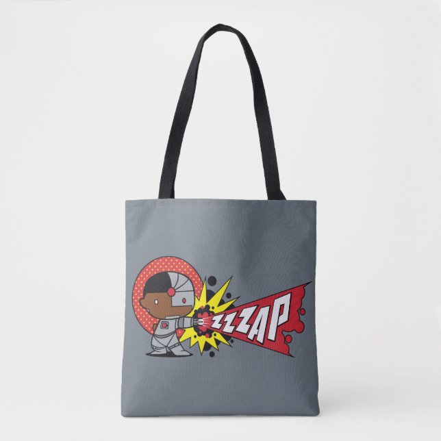 Chibi Cyborg's Cybernetic Cannon Tote Bag (Front)