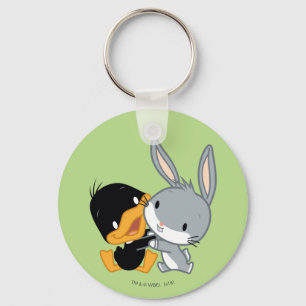 Chibi DAFFY DUCK™ & BUGS BUNNY™ Keychain