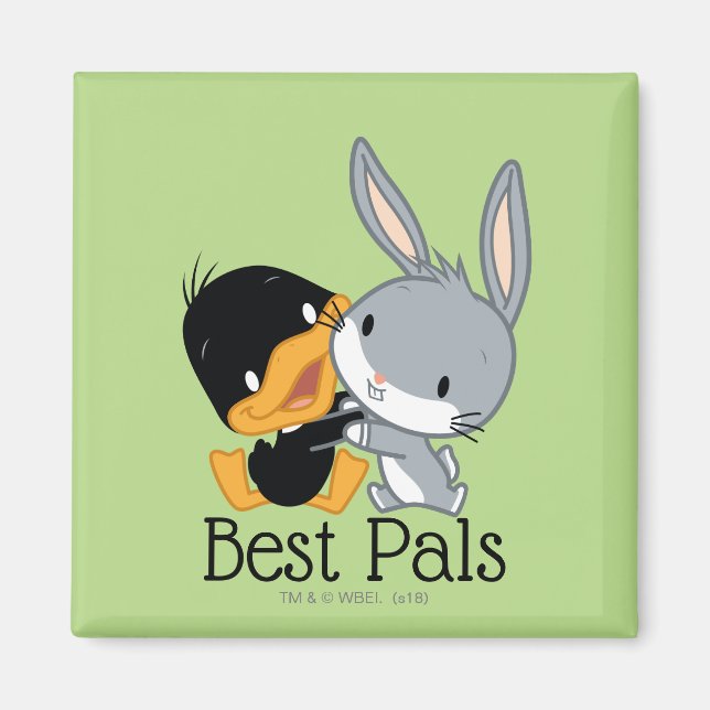Chibi DAFFY DUCK™ & BUGS BUNNY™ Magnet (Front)