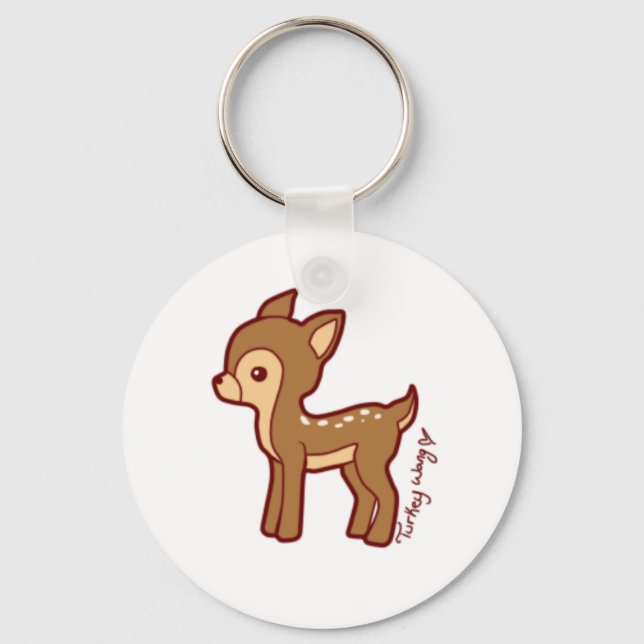 chibi deer keychain (Front)