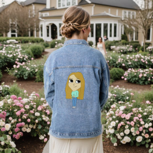 chibi   denim jacket