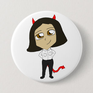 chibi devil girl 3 inch round button