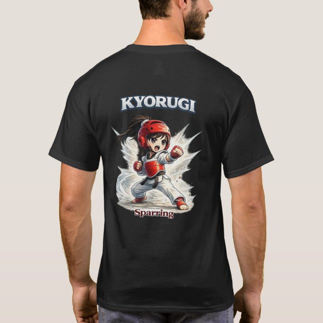 Chibi Dojo Kyorugi Sparring   T-Shirt (Back)