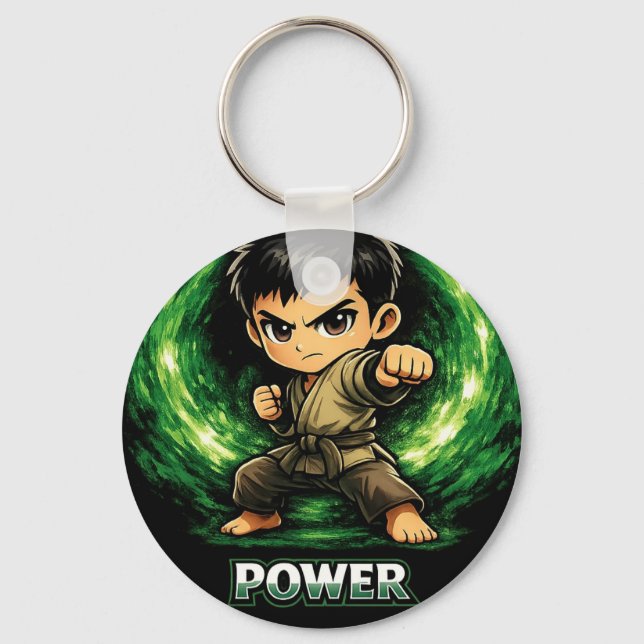 Chibi Dojo Power Centre Keychain (Front)