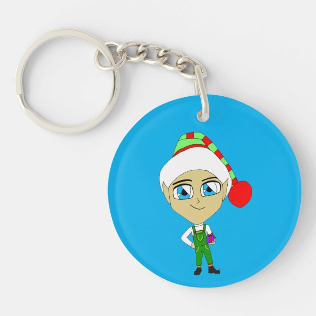 chibi elf   keychain (Front)