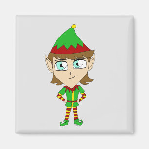 chibi elf magnet
