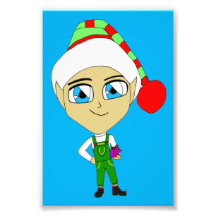 chibi elf photo print