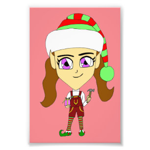 chibi elf  photo print