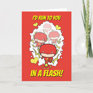 Chibi Flash - I'd Run To You In A Flash Valentine Holiday Card