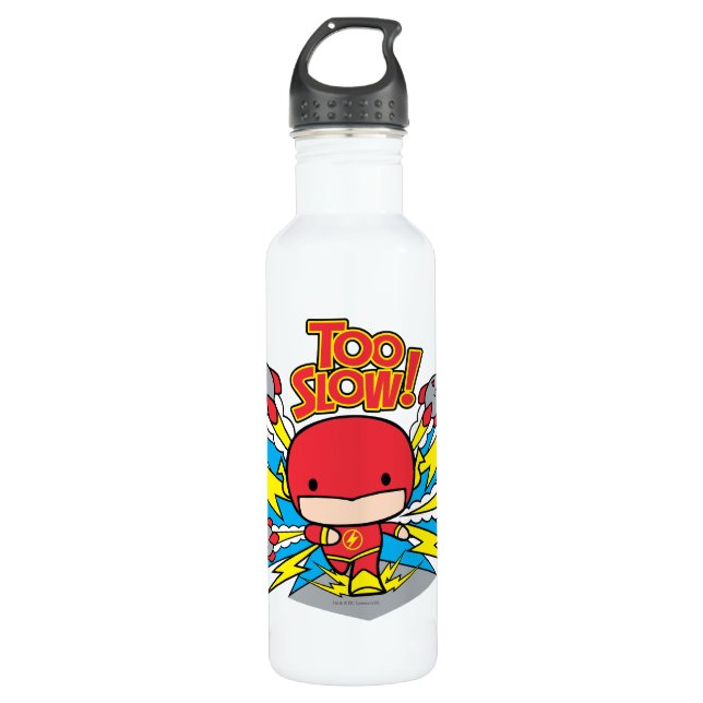 Chibi Flash Outrunning Rockets 710 Ml Water Bottle (Front)