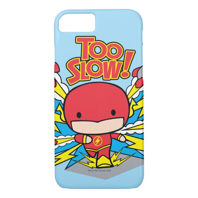 Chibi Flash Outrunning Rockets Case-Mate iPhone Case (Back)