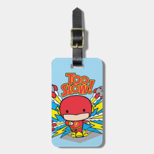 Chibi Flash Outrunning Rockets Luggage Tag