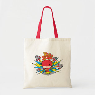 Chibi Flash Outrunning Rockets Tote Bag